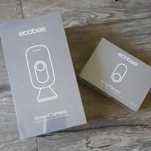 Ecobee SmartCamera+SmartSensor Home Security System w/6mo.Monitoring Sub